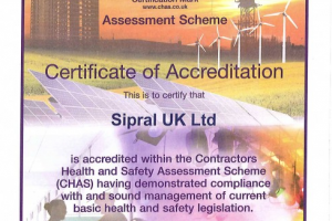 Sipral UK Ltd. was awarded CHAS - 1