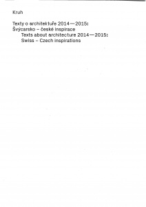 Texty o architektuře 2014-2015