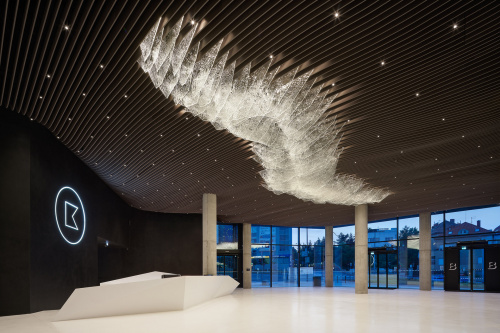 Image: We participated in the installation of “Ledovec” (Iceberg), a story told over the heads of visitors and tenants of the Bořislavka Centre.