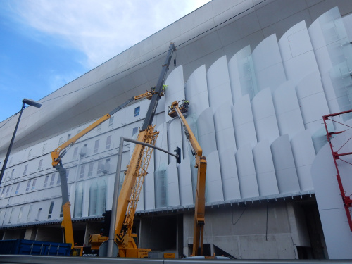 Image: 600 glazed shells shall cover rugby Arena 92 in Nanterre